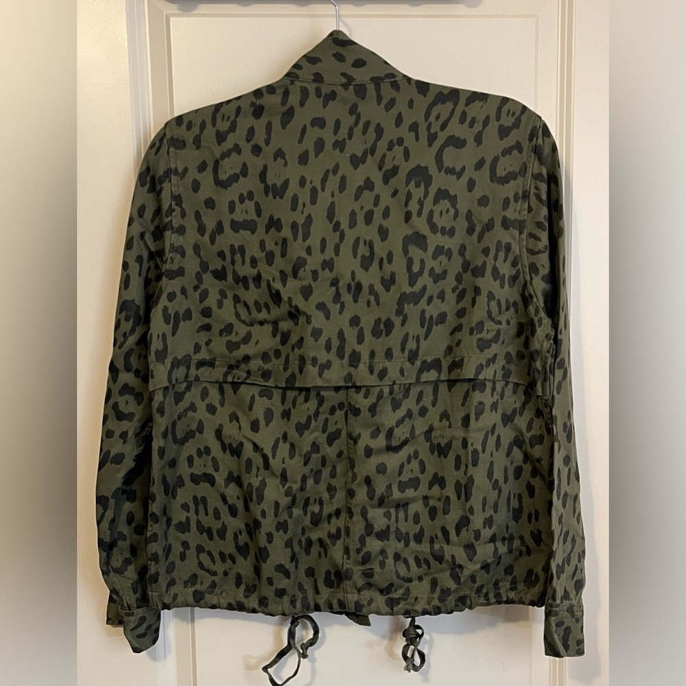 Rails Collins Leopard Print Linen Blend Jacket Size Small - Picture 6 of 9